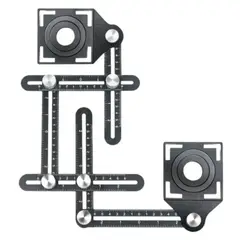 UYUSTOOLS - ESCUADRA POSICIONADOR PARA ENCHAPAR CERAMICO REGLA GUIA PARA AGUJERO
