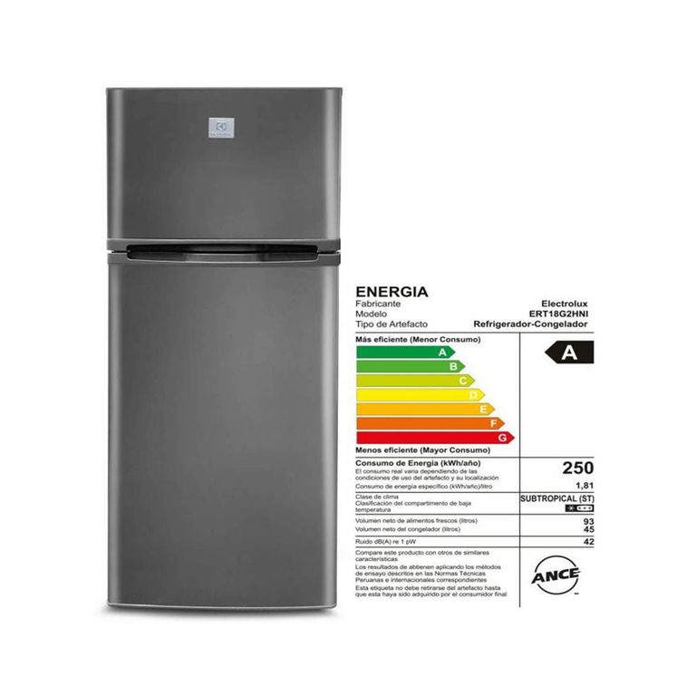 Refrigeradora Top Mount Frost 138 LERT18G2HNI