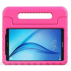 GENERICO - Funda para Samsung Tab A8 105 de Maleta en Goma Rosada Resistente
