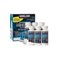 KIRKLAND - Minoxidil Caja de 6 frascos + Gotero Original