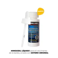 KIRKLAND - Minoxidil 5% más Gotero para barba y cabello