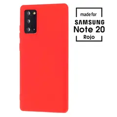 SAMSUNG - Silicone Case Para Note 20 Rojo