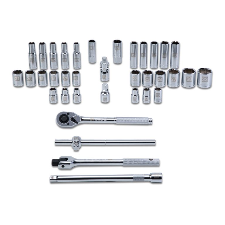 Juego de 36 herramientas cuadro 1/2" mm para mecánico COD 102249