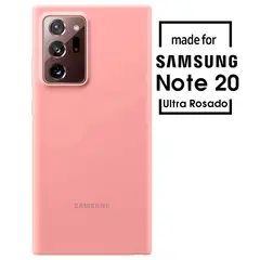 SAMSUNG - Silicone Case Para Note 20 Ultra Rosado