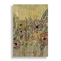 KUSTOMIT - Cuadro Decorativo Aluminio 20x30 - Jardin Dorado