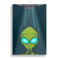 KUSTOMIT - Cuadro Decorativo Aluminio 20x30 - Alien