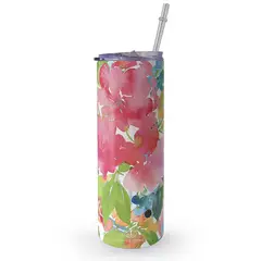 KUSTOMIT - Vaso Tomatodo Tumbler Mug Acero 750ml - Flores sueltas