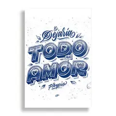 KUSTOMIT - Cuadro Decorativo Aluminio 20x30 - Todo por Amor