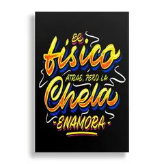 KUSTOMIT - Cuadro Decorativo Aluminio 20x30 - La Chela Enamora