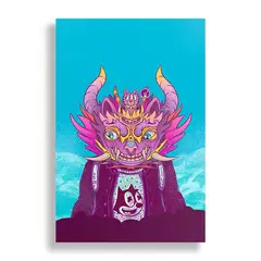 KUSTOMIT - Cuadro Decorativo Aluminio 20x30 - Gato diablada