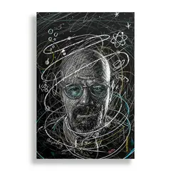KUSTOMIT - Cuadro Decorativo Aluminio 20x30 - Garabatos breaking bad