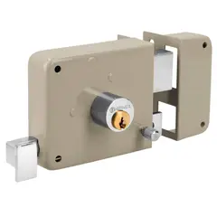 HERMEX - Chapa Cerradura derecho sobreponer