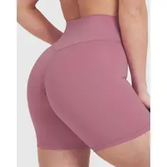 GENERICO - Short Deportivo Rosado corte en V - Short Push-Up - Short Mujer