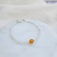 INTUERI - Pulsera Amelié Piedra Luna y Citrino