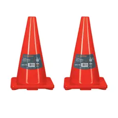 TRUPER - Cono de seguridad precaución de 45 cm, 2 unidades,