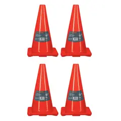 TRUPER - Cono de seguridad precaución de 45 cm, 4 unidades,