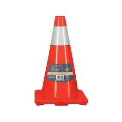 TRUPER - Cono reflectivo de seguridad precaución de 45 cm,