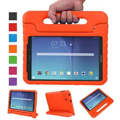 GENERICO - Funda para Samsung Tab S6 Lite 104 de Maleta Goma Naranja Resistente