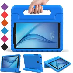 GENERICO - Funda para Samsung Tab A7 Lite 87 de Maleta Goma Azul Resistente