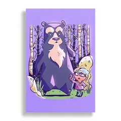 KUSTOMIT - Cuadro Decorativo Aluminio 20x30 - Oso