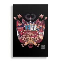 KUSTOMIT - Cuadro Decorativo Aluminio 20x30 - Escudo