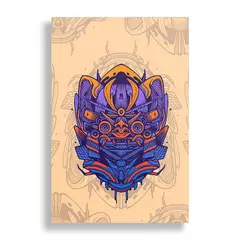 KUSTOMIT - Cuadro Decorativo Aluminio 20x30 - Máscara