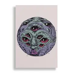 KUSTOMIT - Cuadro Decorativo Aluminio 20x30 - Moon