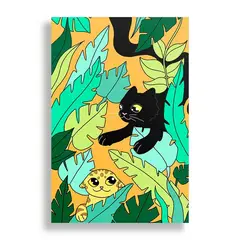 KUSTOMIT - Cuadro Decorativo Aluminio 20x30 - Jungla