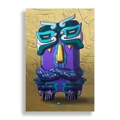 KUSTOMIT - Cuadro Decorativo Aluminio 20x30 - Tama Chavín