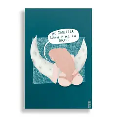 KUSTOMIT - Cuadro Decorativo Aluminio 20x30 - La Luna