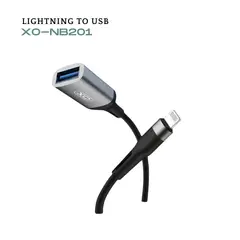 XO - NB201 Cable Adaptador de USB a Lightning con función OTG - BKGR