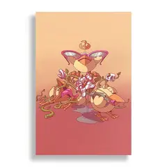 KUSTOMIT - Cuadro Decorativo Aluminio 20x30 - Trinidad flama