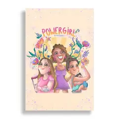 KUSTOMIT - Cuadro Decorativo Aluminio 20x30 - Power Girl