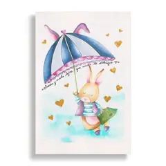 KUSTOMIT - Cuadro Decorativo Aluminio 20x30 - Conejito