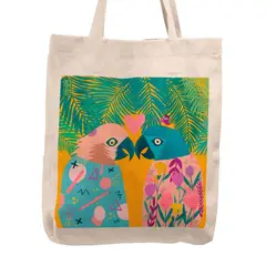 KUSTOMIT - Bolso Tela Tote Bag Cartera Playa - Febrero