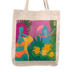 KUSTOMIT - Bolso Tela Tote Bag Cartera Playa - Diciembre