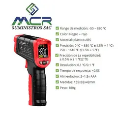 GENERICO - MEDIDOR DE TEMPERATURA INFRAROJO DIGITAL SIN CONTACT HASTA 879 GRADOS