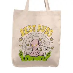 KUSTOMIT - Bolso Tela Tote Bag Cartera Playa - Best Buds