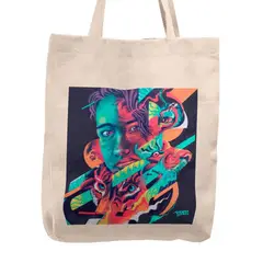 KUSTOMIT - Bolso Tela Tote Bag Cartera Playa - One