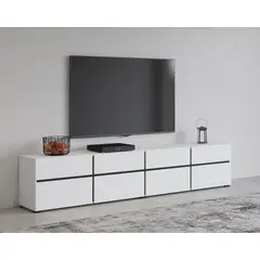 TU MESITA - Aparador Largo moderno Goliat color Blanco