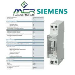 SIEMENS - PROGRAMADOR HORARIO DIARIO MECANICO 1NA 230V RIEL DIN