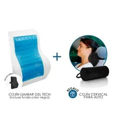 TERAFLEX - COJIN LUMBAR CON GEL FRIO REGALO COJIN CERVICAL  45x40x11CM
