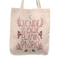 KUSTOMIT - Bolso Tela Tote Bag Cartera Playa - Que nadie te cague el amor propio