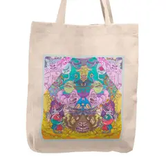 KUSTOMIT - Bolso Tela Tote Bag Cartera Playa - Regular show