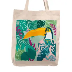 KUSTOMIT - Bolso Tela Tote Bag Cartera Playa - Enero