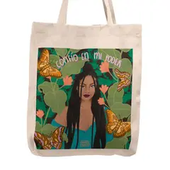 KUSTOMIT - Bolso Tela Tote Bag Cartera Playa - Poder