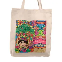 KUSTOMIT - Bolso Tela Tote Bag Cartera Playa - Árbol de la esperanza