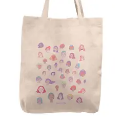 KUSTOMIT - Bolso Tela Tote Bag Cartera Playa - Caritas