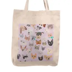 KUSTOMIT - Bolso Tela Tote Bag Cartera Playa - Mascotas