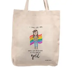 KUSTOMIT - Bolso Tela Tote Bag Cartera Playa - Rainbow